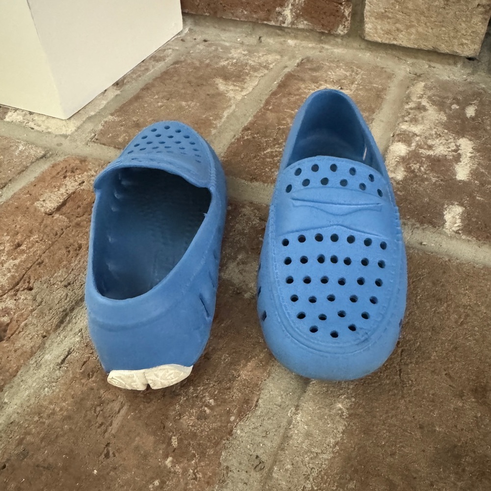Blue Slip-On Loafers